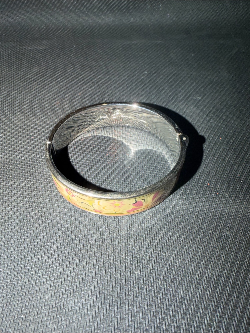 Vera Bradley Yellow Floral Bangle Bracelet